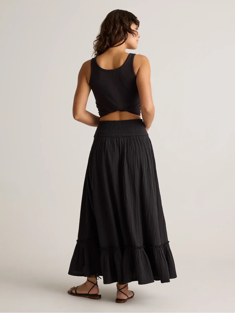Quince 100% Organic Cotton Gauze Maxi Skirt